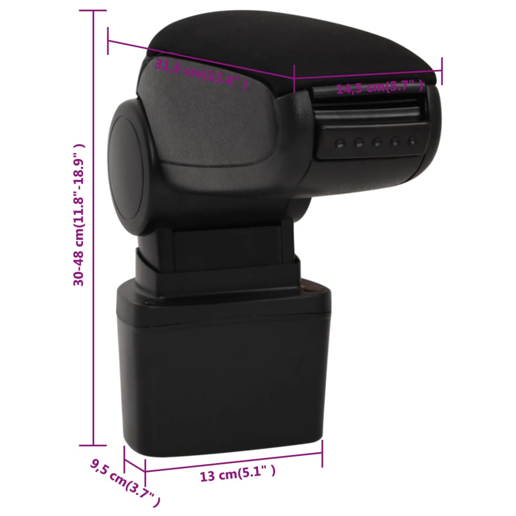 Armsteun 4,5X3,5X(30-48) Cm Abs Zwart nissan juke (after 2010)