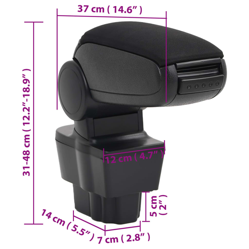 Armsteun 2X37X(3-48) Cm Abs Zwart opel corsa d (2007-2014)