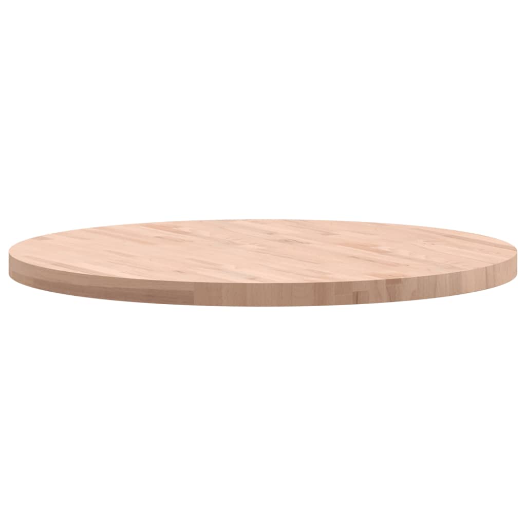 Tafelblad Rond Ø Massief Beukenhout 90 x 4 cm Lichtbruin