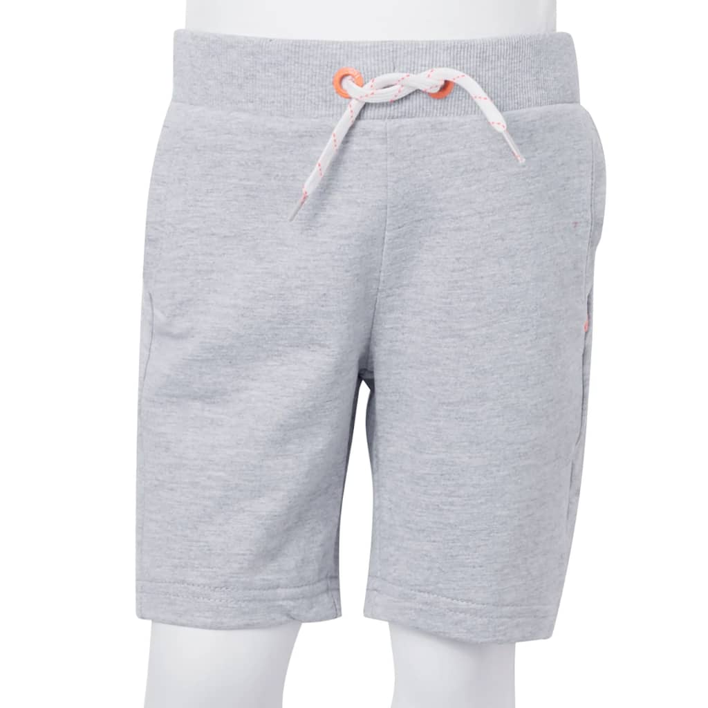 Kindershorts met trekkoord 140 grijs Grijs 140