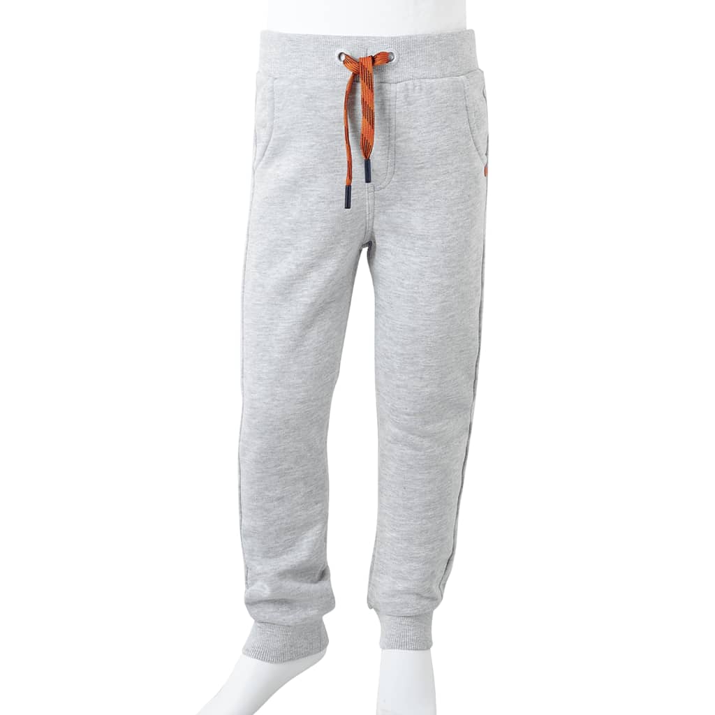 Kinderjoggingbroek 92 gemêleerd grijs Grijs 92
