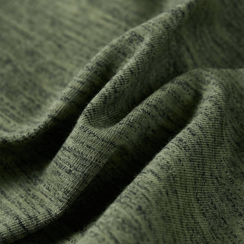Kindershirt met lange mouwen 140 gemêleerd kakikleurig
