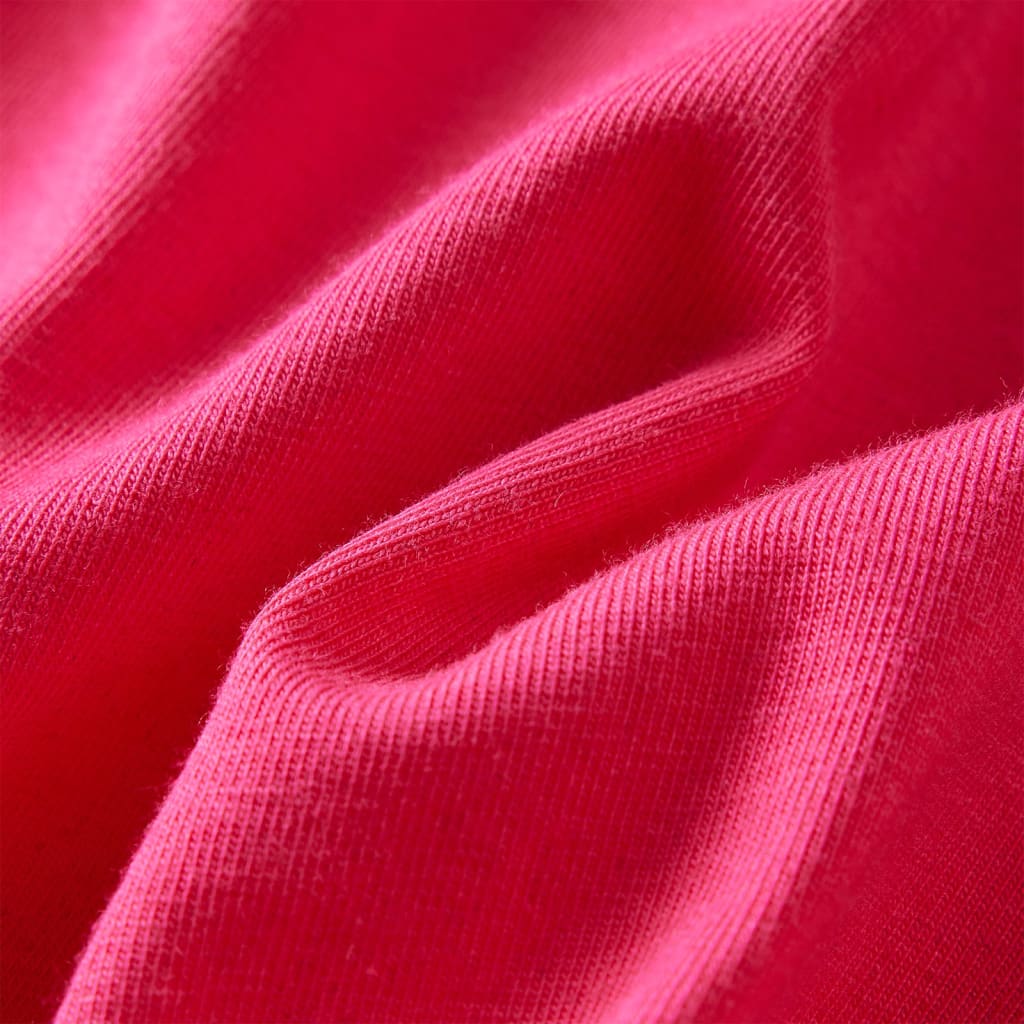 Kindershirt met lange mouwen 140 felroze Roze