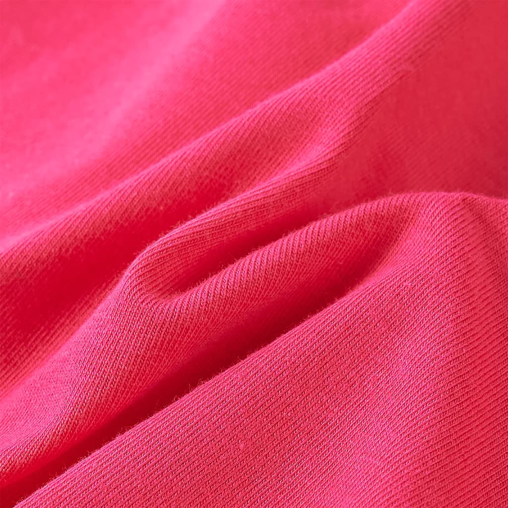 Kindershirt met lange mouwen 116 felroze Roze