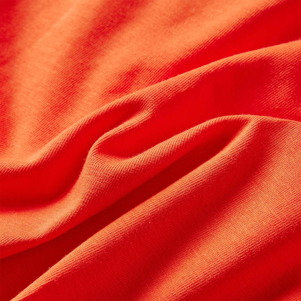 Kindershirt met lange mouwen 92 donkeroranje orange 92