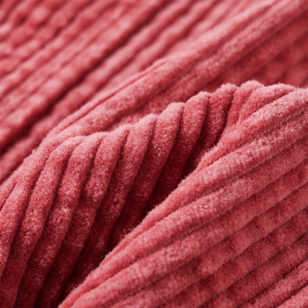 Kindertuinjurk 92 ribfluweel roze Roze