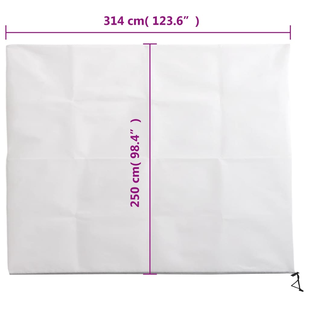 Plantenhoes Met Ritssluiting 2 St 70 G/M² 3,14X2,5 M