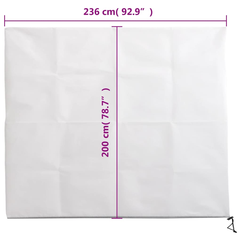 Plantenhoezen Met Ritssluiting 4 St 70 G/M² 2,36X2 M