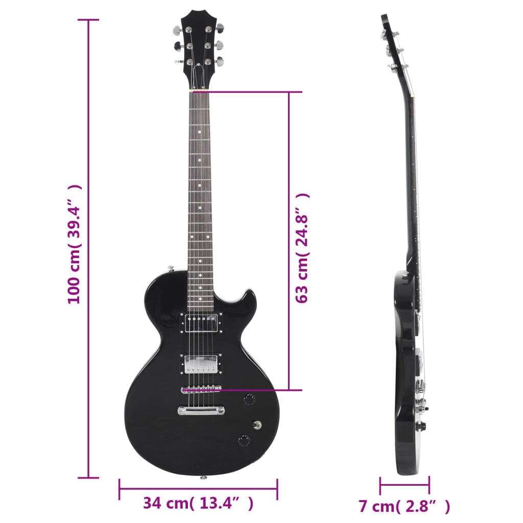 Gitaar Voor Beginners Elektrisch Met Tas 4/4 39" 100 x 34 cm