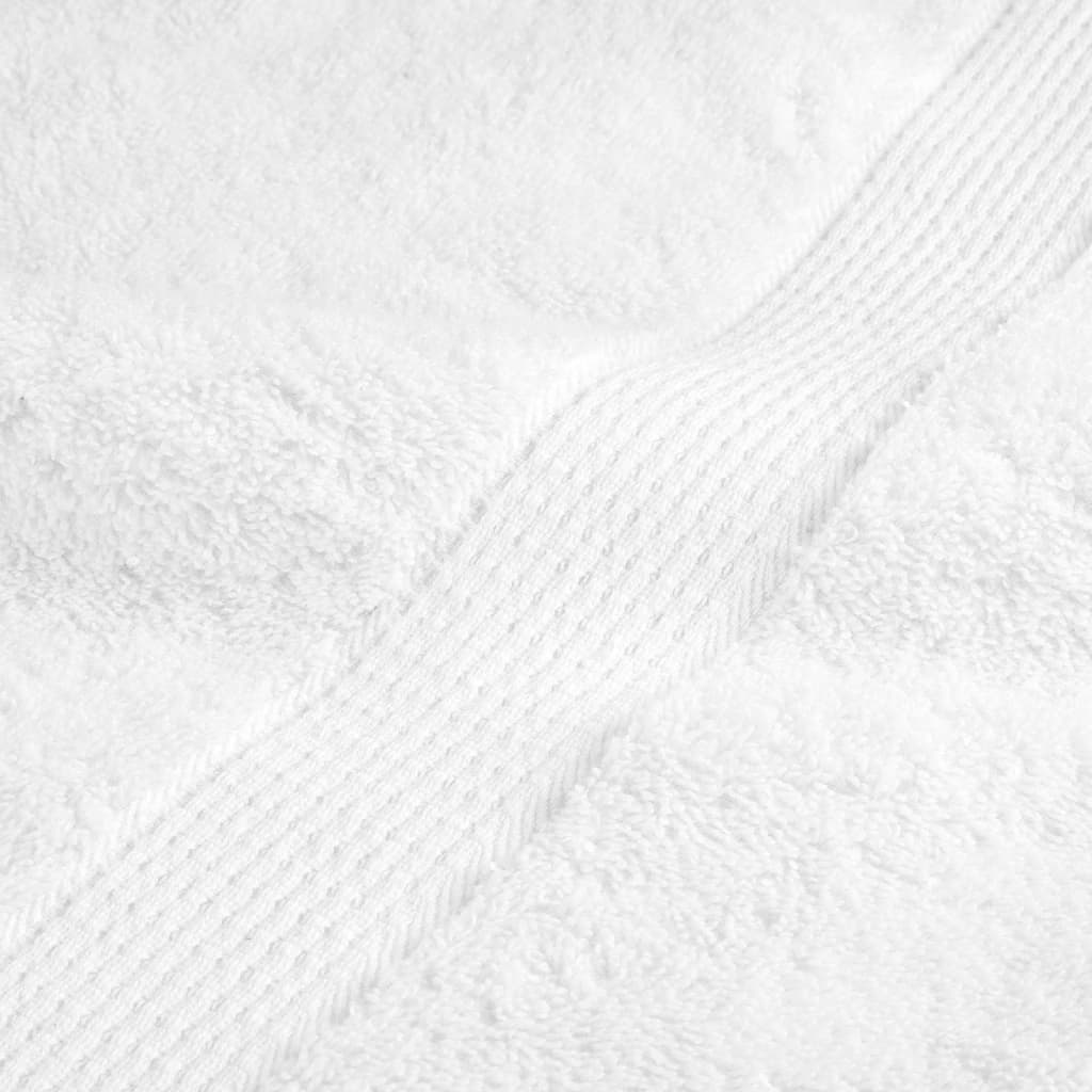 Washandjes 2 st hoogwaardig 600 g/m² 30x30 cm 100% katoen wit