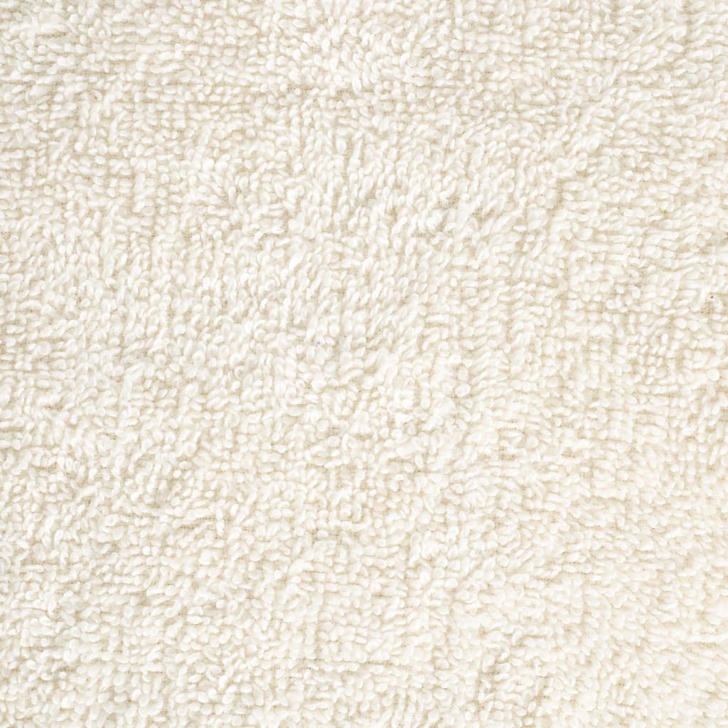 6-delige Handdoekenset 600 g/m² 100% katoen crèmekleurig