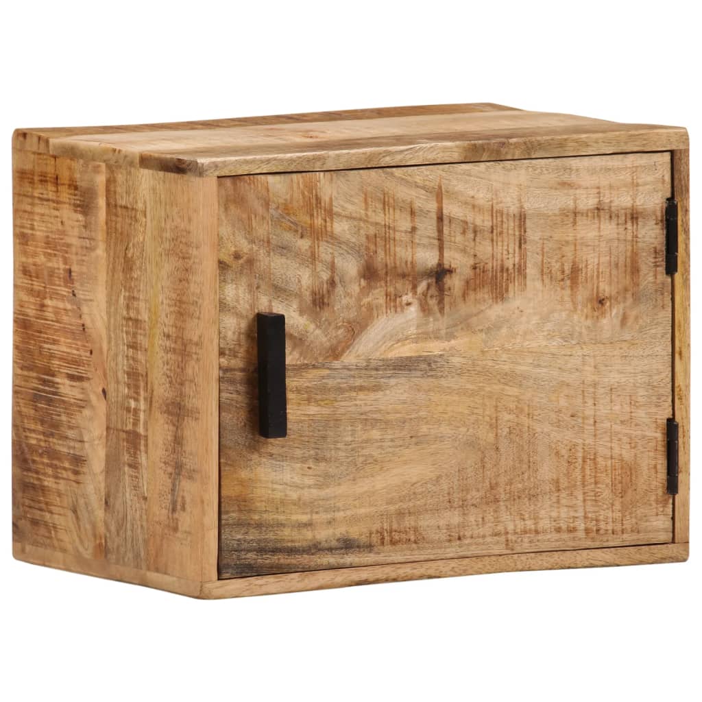 Nachtkastje Wandgemonteerd 40X30X25 Cm Massief Mangohout