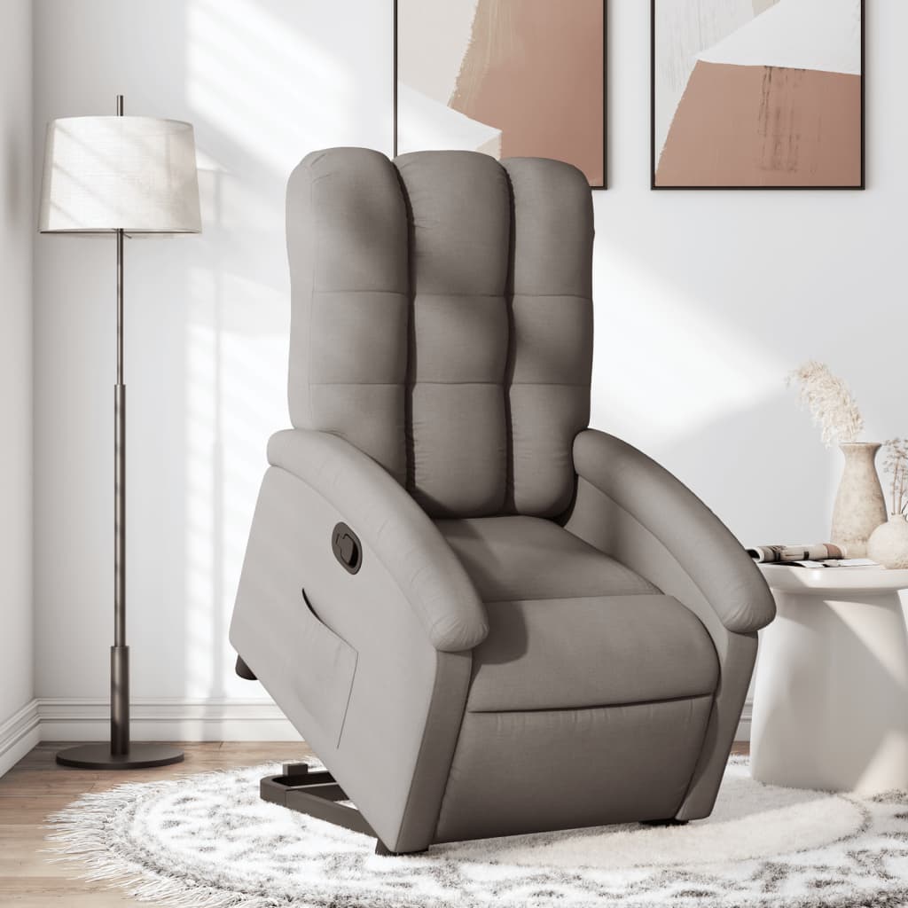 Sta-Op-Massagestoel Stof Taupe