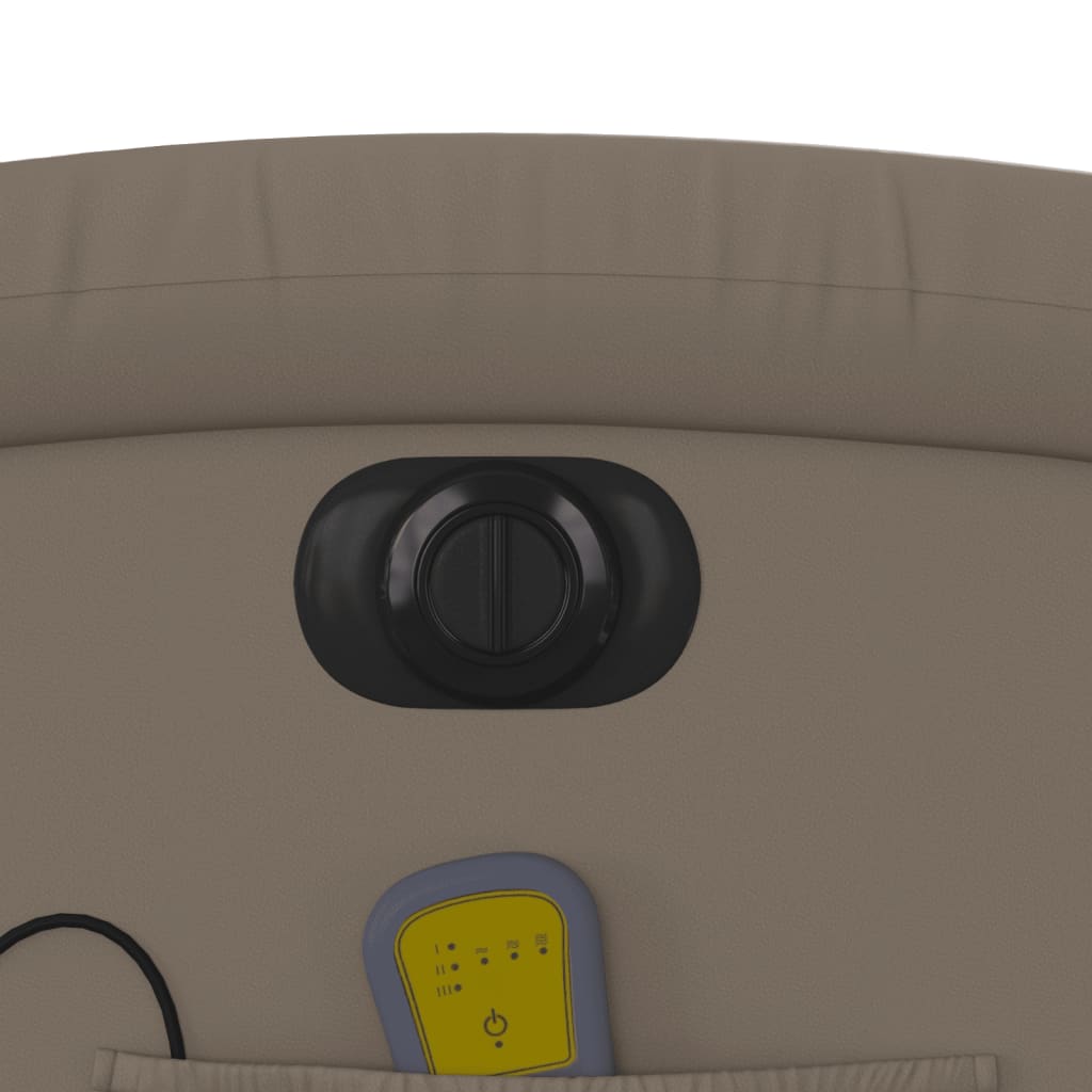 Massagestoel Verstelbaar Elektrisch Kunstleer Kleurig Cappuccino Ja Elektrisch verstelbaar