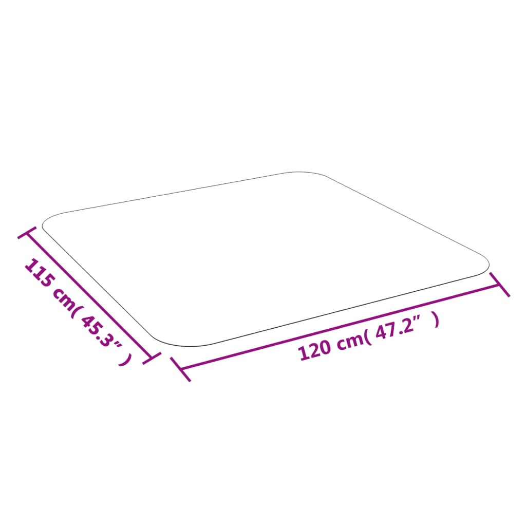 Vloermat Voor Laminaat Of Tapijt Pvc 120 x 115 cm