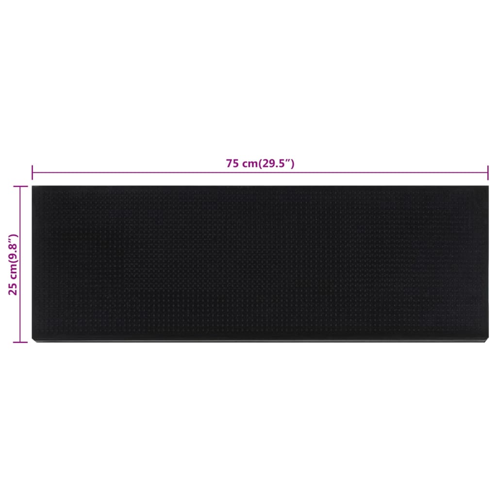 Trapmatten 10 St 25X75 Cm Rubber