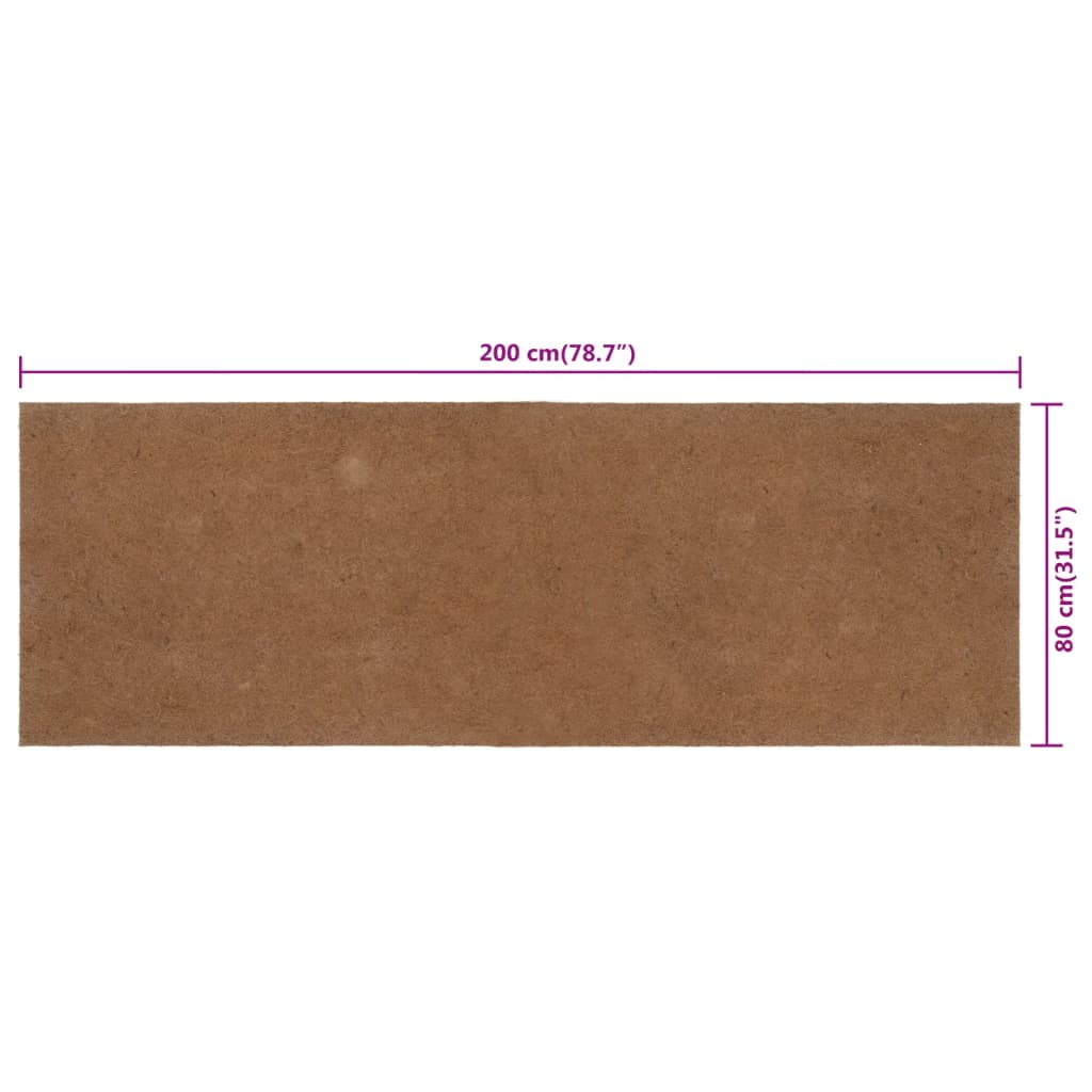 Matrasonderlegger 80x200 cm kokosnootvezel
