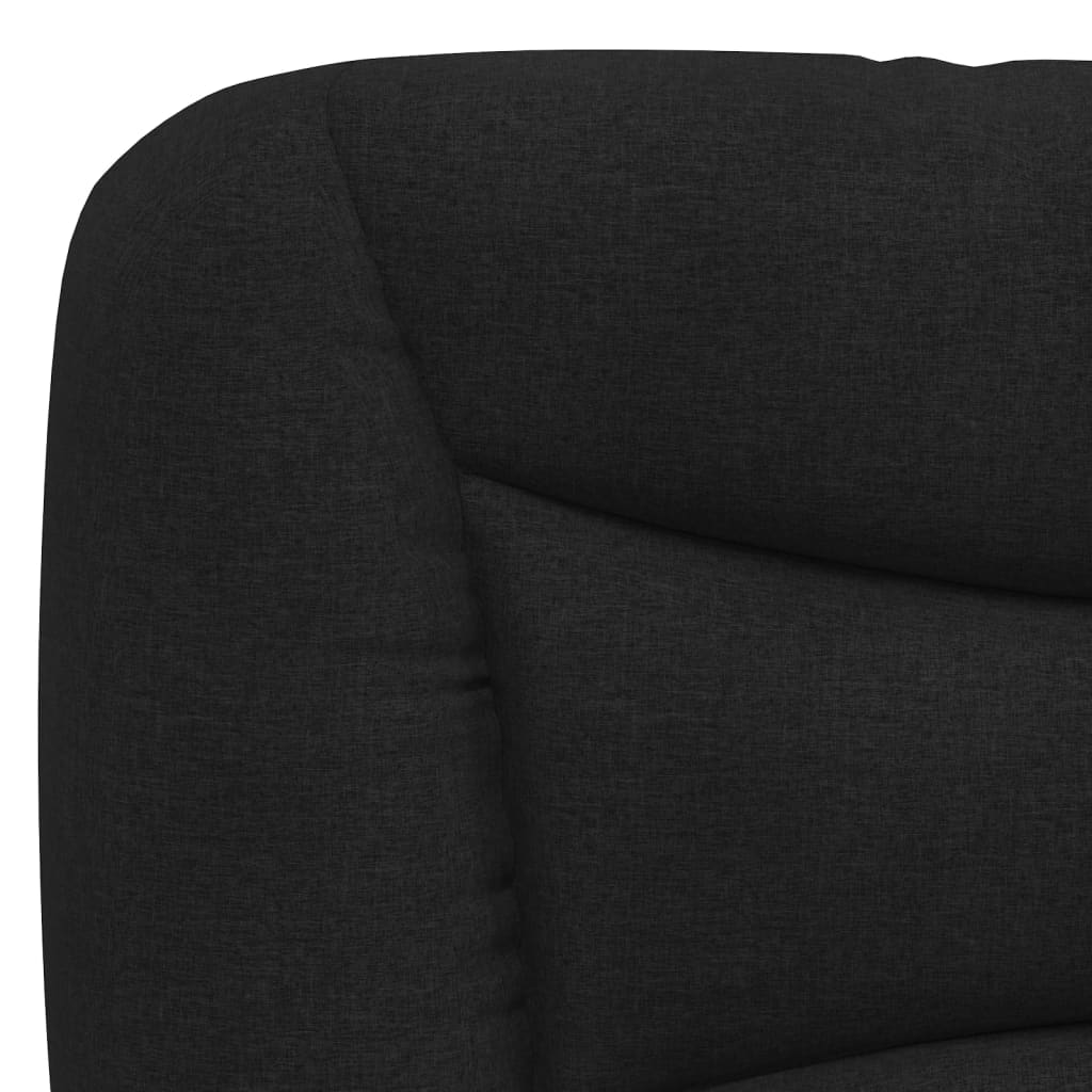 Hoofdbordkussen 120 Cm Stof Zwart