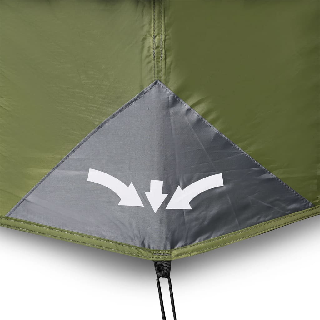 Tent met LED 443x437x229 cm lichtgroen