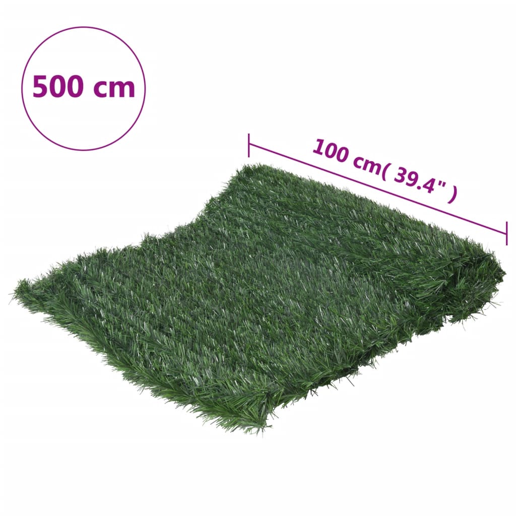 Tuinscherm Kunstgras 1X5 M Groen