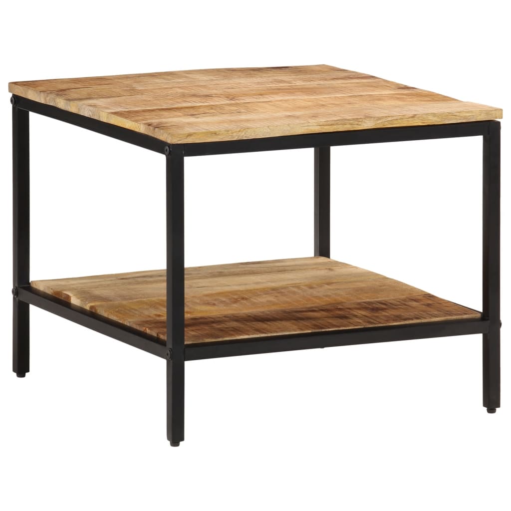Salontafel 55x55x45 cm massief ruw mangohout