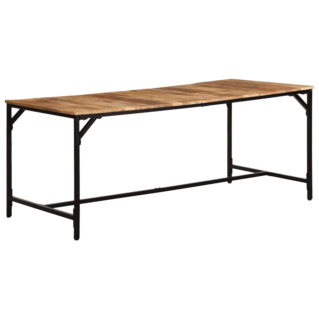 Eettafel 180x90x75 cm massief hout ruw mangohout
