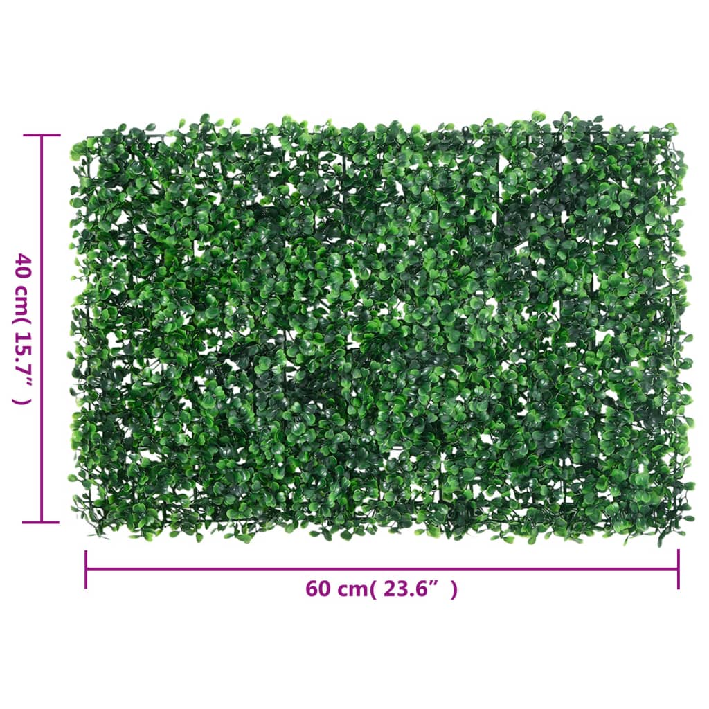 Hek Met Kunstheester 6 St 40X60 Cm Groen