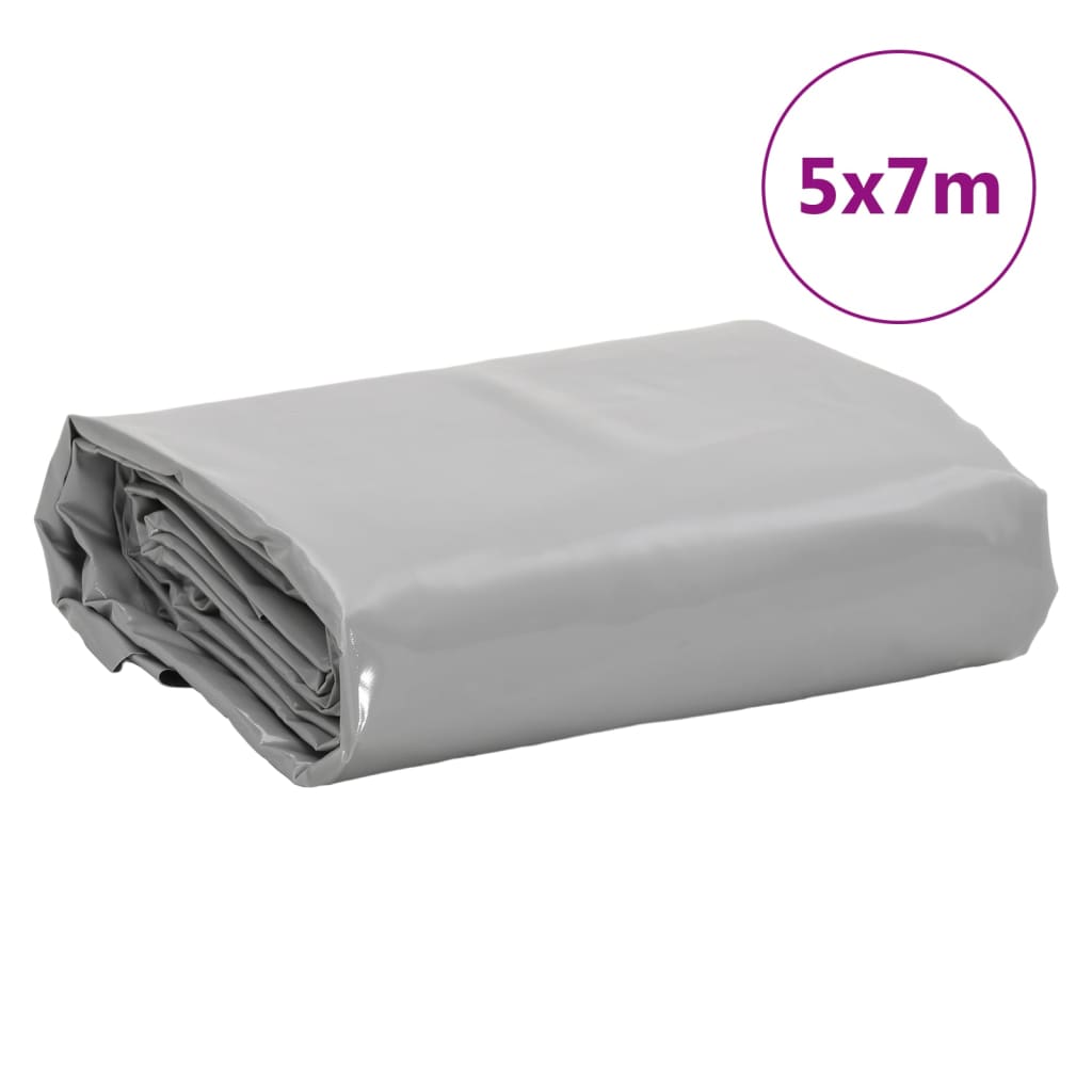 Dekzeil 600 G/M² 5X7 M Grijs