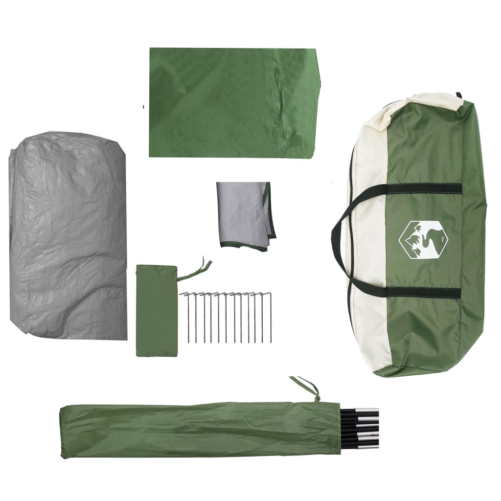 Koepeltent 6-persoons waterdicht groen