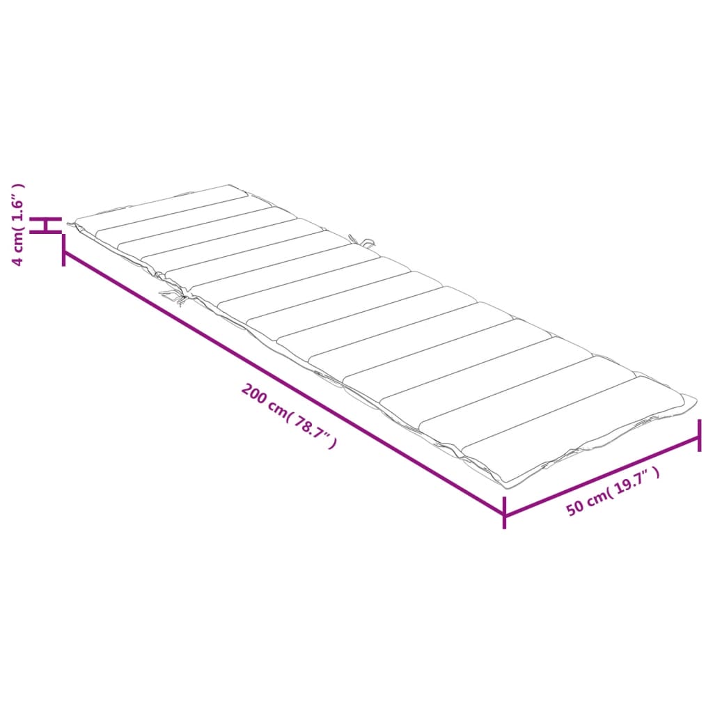 Ligbedkussen 200x50x4 cm stof gemêleerd rood