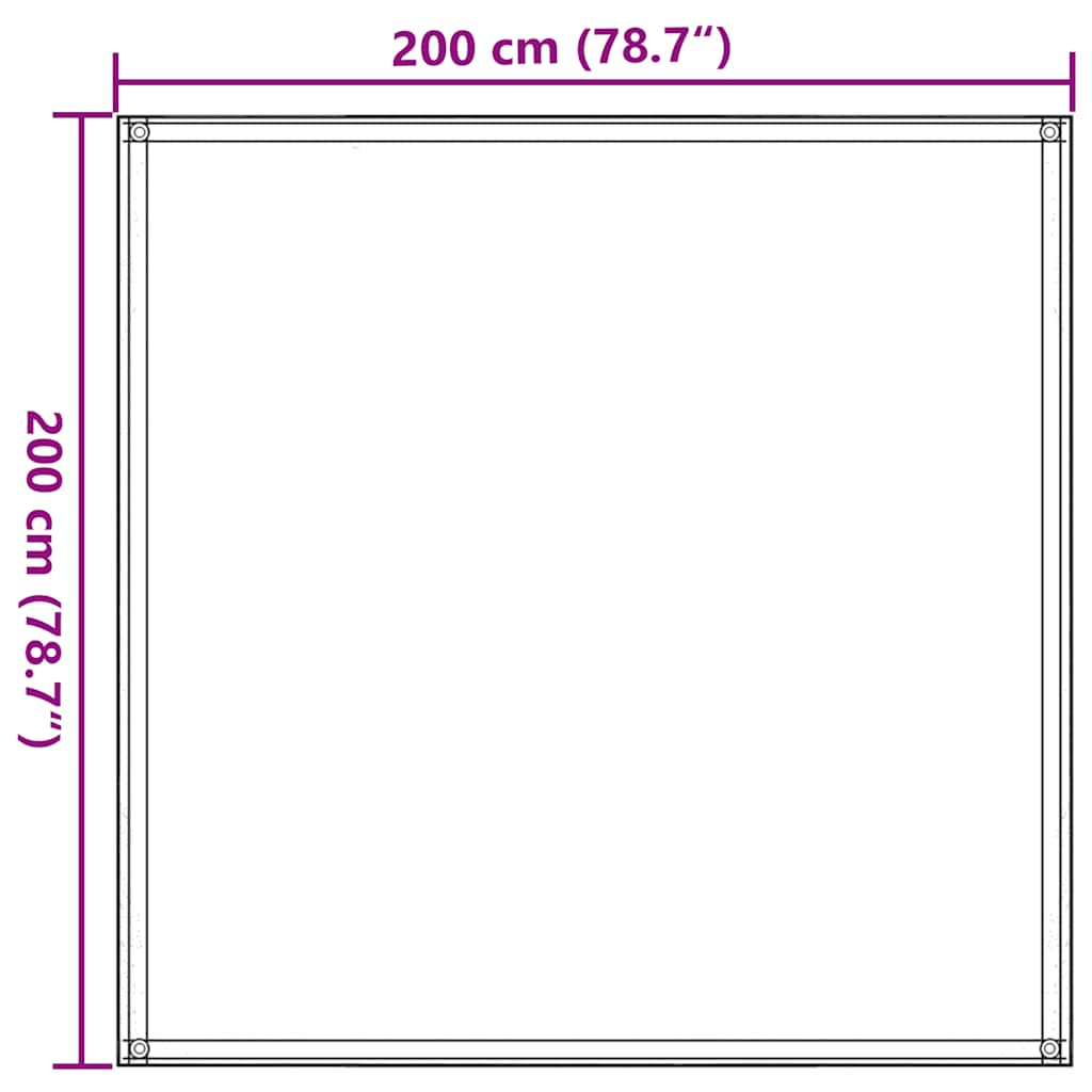 Tenttapijt Hdpe Lichtgroen 200 x 200 cm