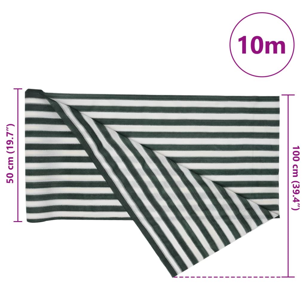 Privacynet 195 G/M² 1X10 M Hdpe Groen En Wit 1 x 10 m (195 g)