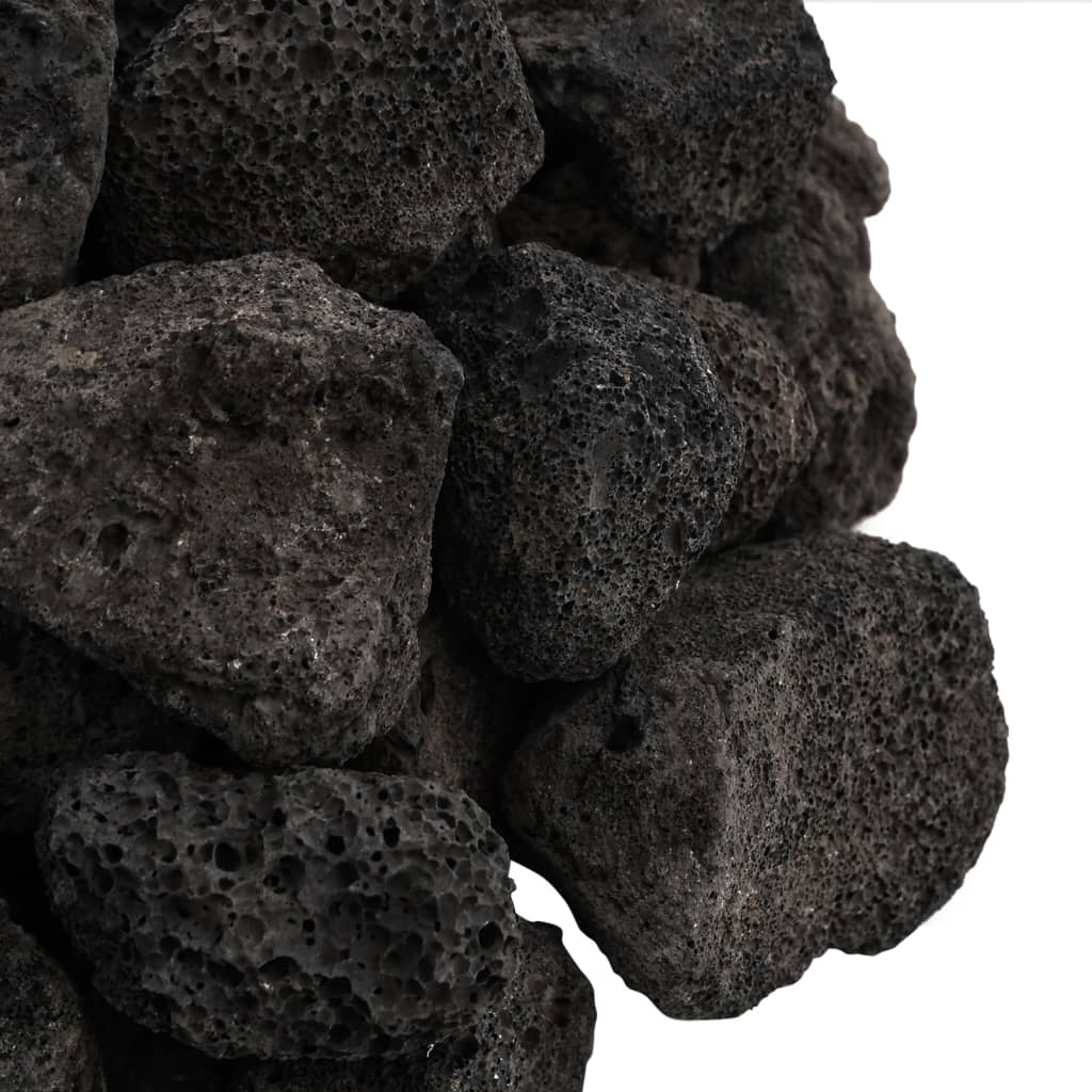 Lavastenen 25 Kg 3-5 Cm 3-5 cm (25 kg) Zwart
