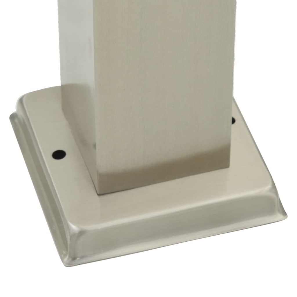 Bolderarmatuur met sensor en stopcontact 80 cm roestvrij staal IP44