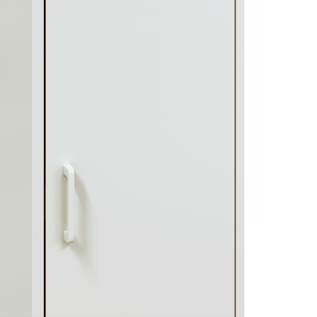 Hoge kast 36x39x113 cm staal wit