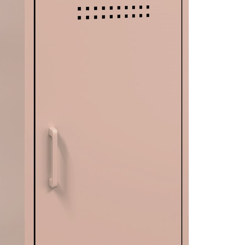 Dressoir 36x39x79 cm koudgewalst staal roze