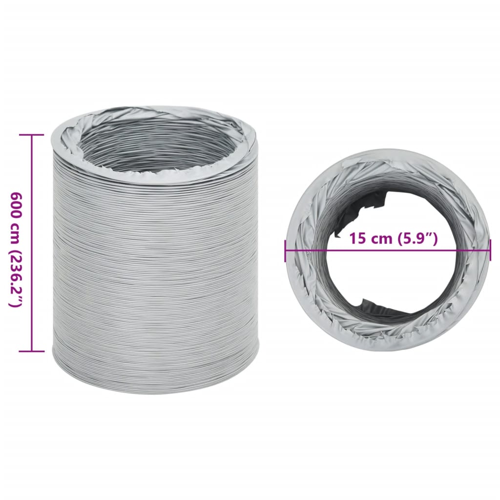 Afzuigslang 6 m Ø15 cm PVC