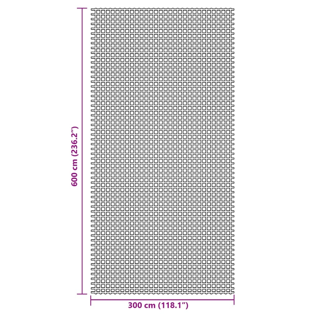 Tenttapijt Kleurig 6 x 3 m