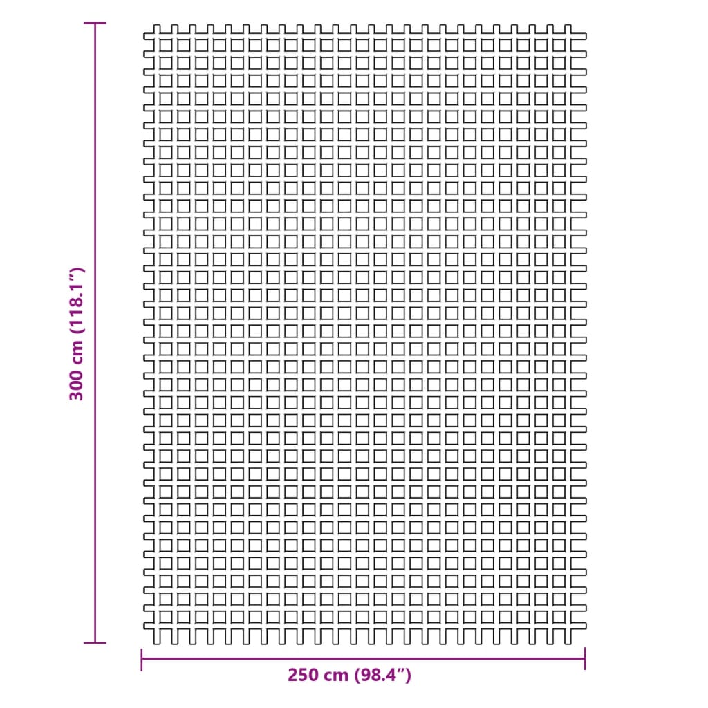 Tenttapijt 3X2,5 M Blauw