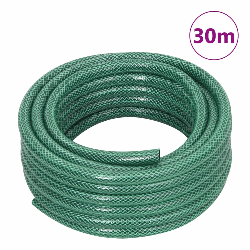 Slanghaspel met slangkoppelset 0,5" 30 m vrijstaand PVC groen