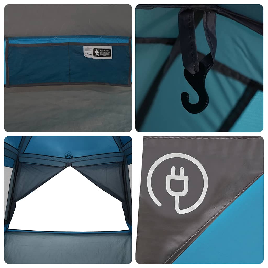 Gezinstent 6-persoons waterdicht blauw