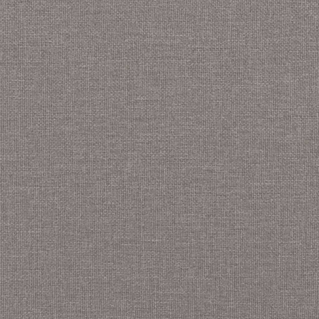 Boxspring met matras stof taupe 200x200 cm