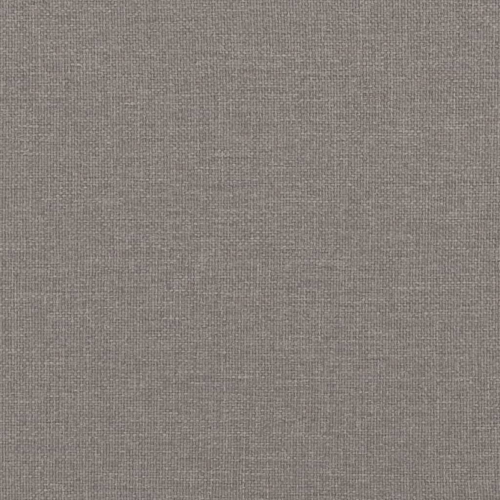 Boxspring met matras stof taupe 200x200 cm