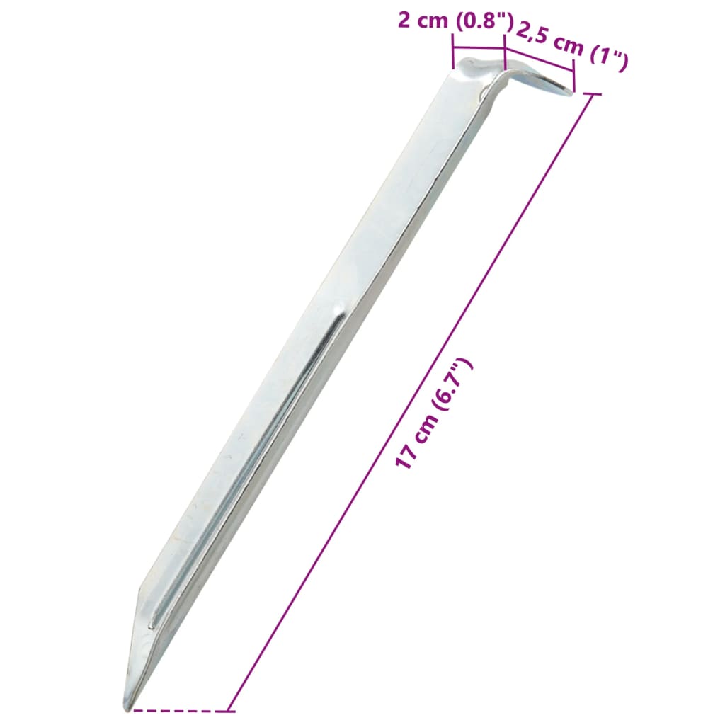 Tentharingen 24 st Ø20 mm 17 cm gegalvaniseerd staal