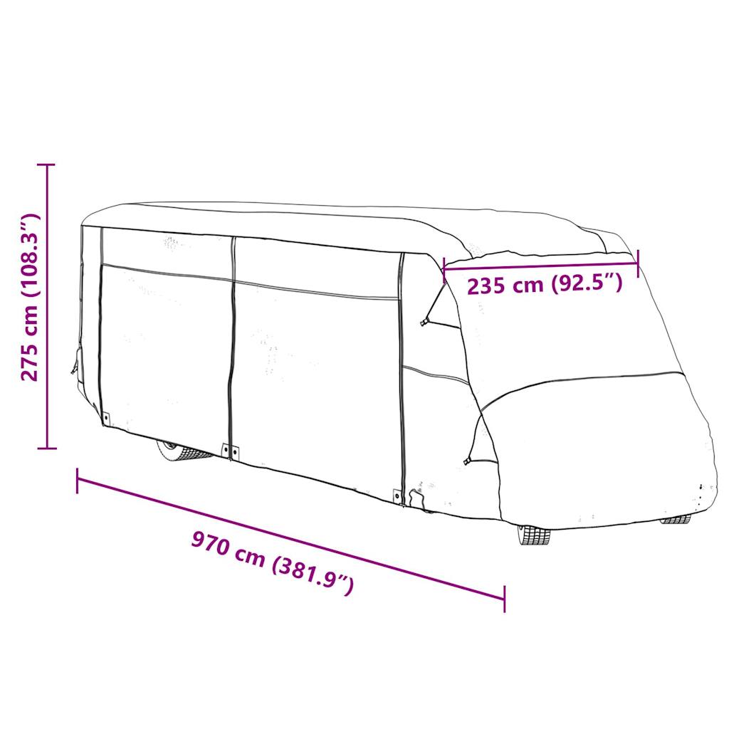 Camperhoezen 970x235x275 cm vliesvlies grijs
