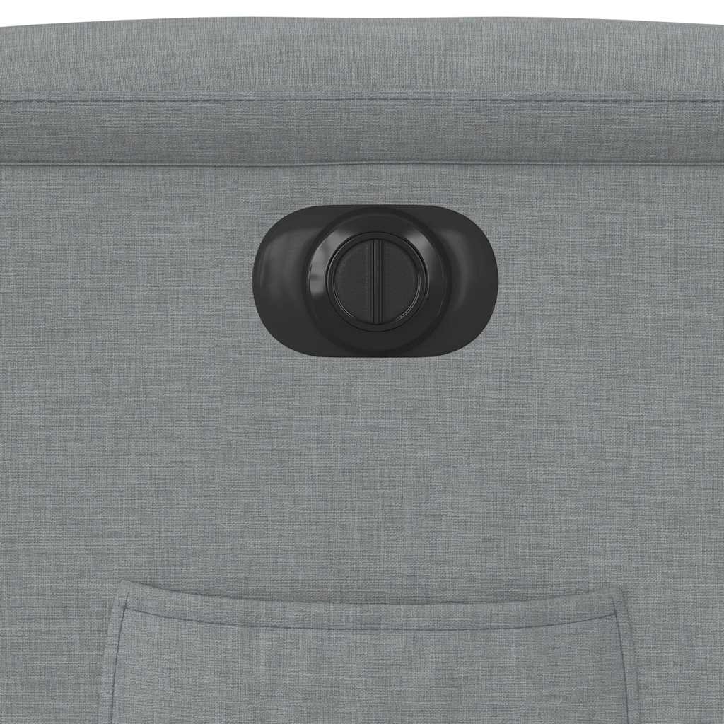 Fauteuil elektrisch verstelbaar stof lichtgrijs