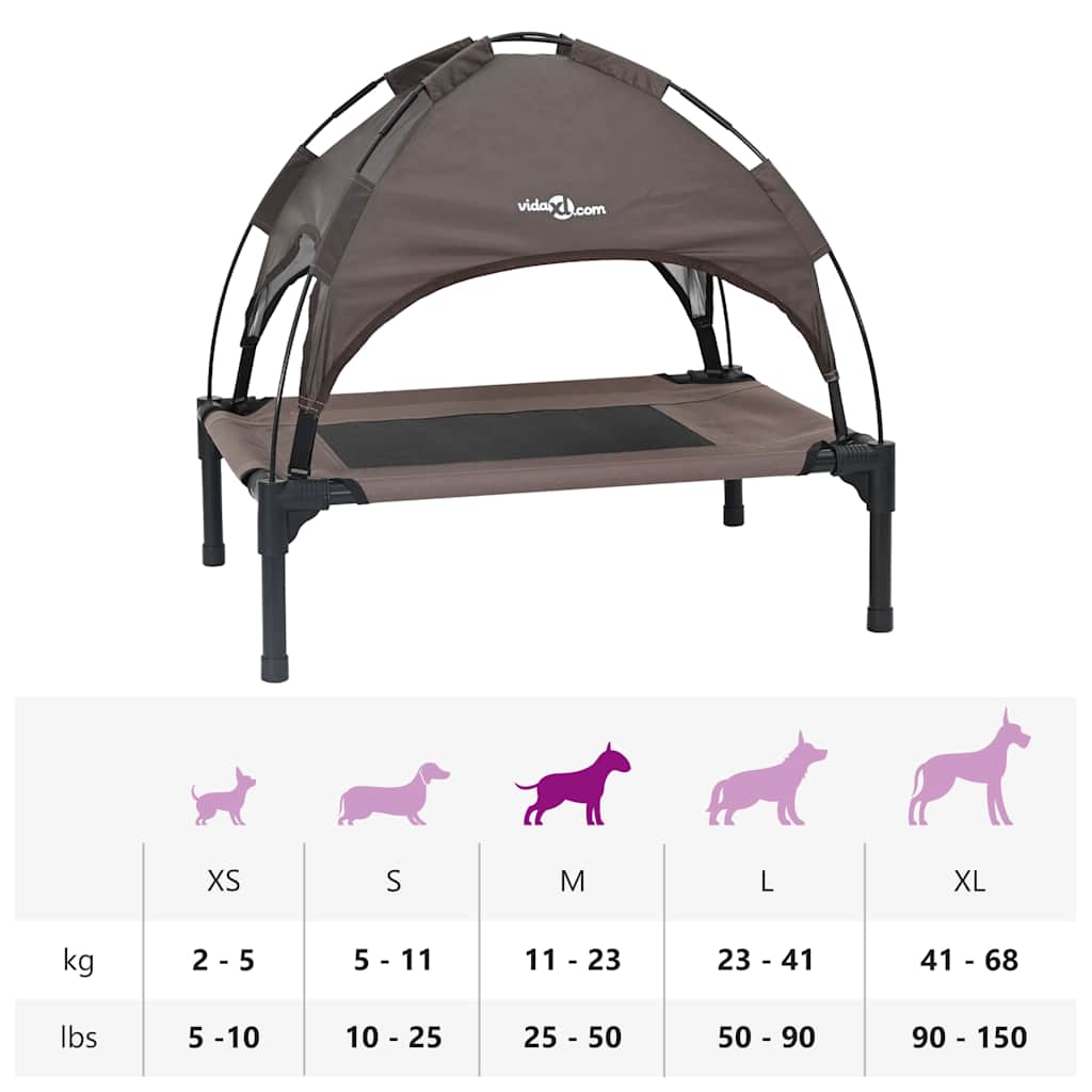 Hondenbed Staal 76 x 62 x 70,5 cm Bruin