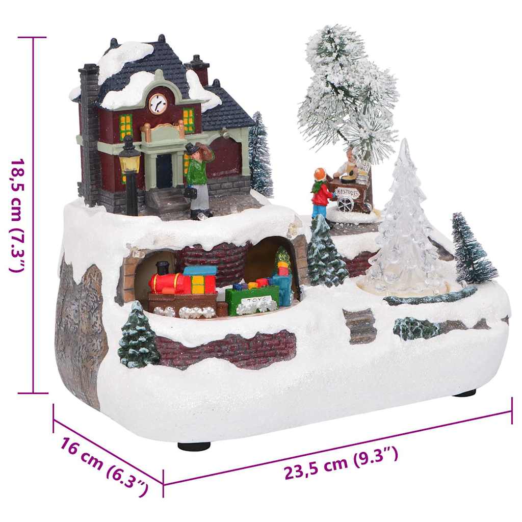Kerst Tafelopstelling Multikleur 23.5 x 16 x 18.5 cm Kunststof