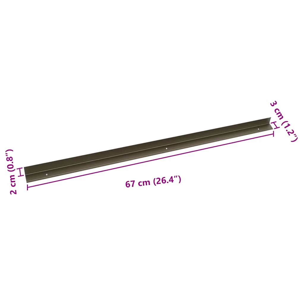 Trapneus 30 pcs champagne 67 cm Aluminium