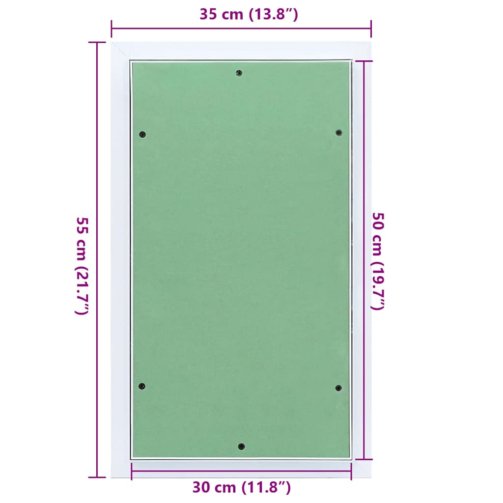 Toegangs paneel Groen en Zilver 35 x 55 cm